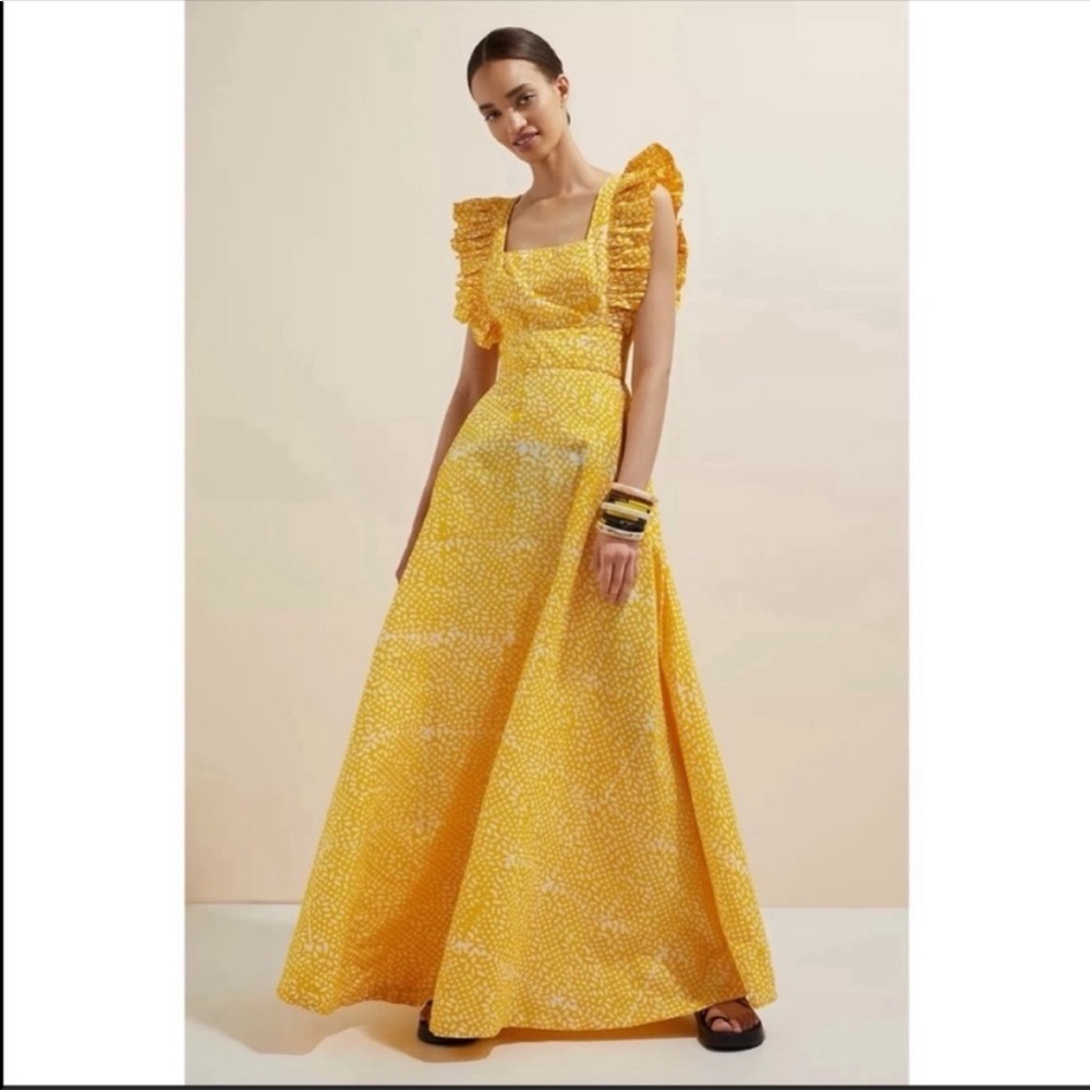 Anthropologie SIKA Marigold Maxi Dress. NWOT